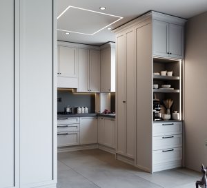 کابینت نئوکلاسیک روکش وکیوم پروژه چیتگر